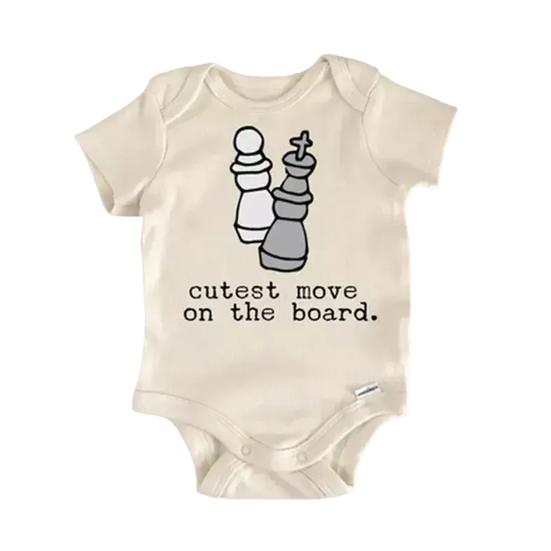 Chess  - Baby Boy Girl Clothes Infant Bodysuit Funny Cute Newborn  Funny Cute Onesie® | North Fork Forager LLC