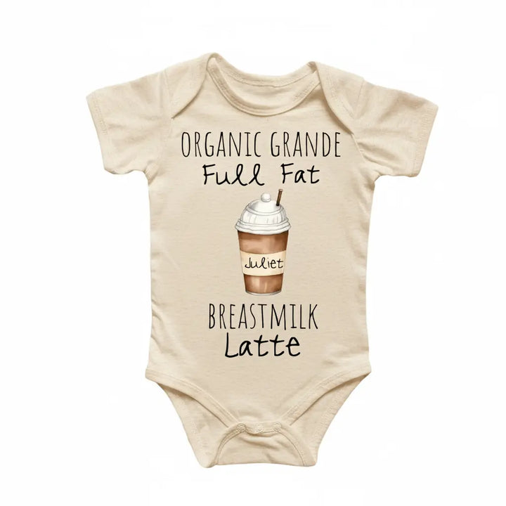 Breastmilk Latte Coffee - Baby Boy Girl Clothes Infant Bodysuit Funny Cute Newborn  Funny Cute Onesie® | North Fork Forager LLC