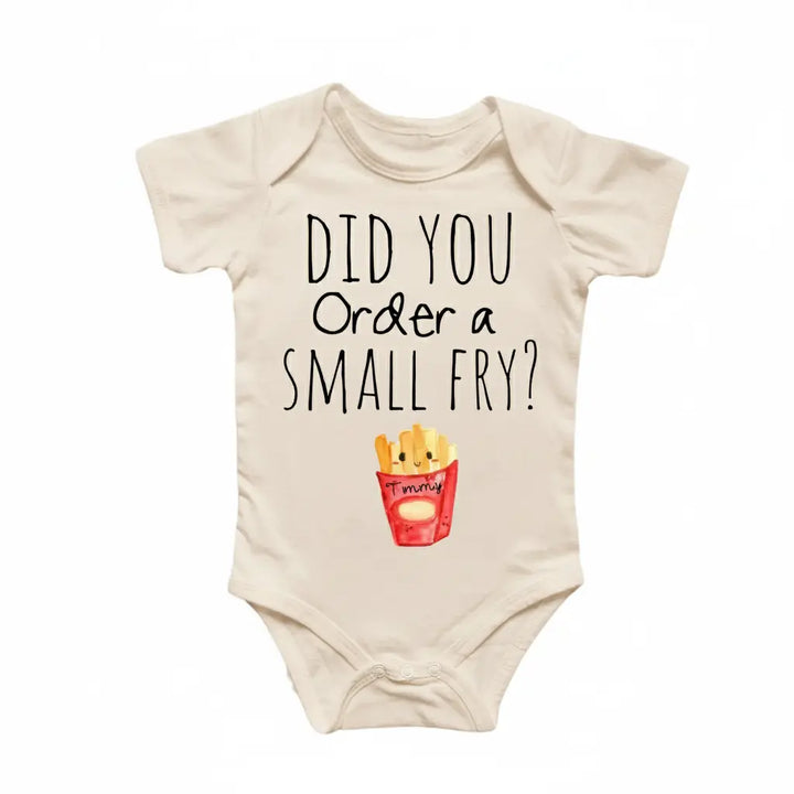 Small Fry Fast Food  - Baby Boy Girl Clothes Infant Onesie® Funny Cute Newborn GS1  Funny Cute Onesie® | North Fork Forager LLC