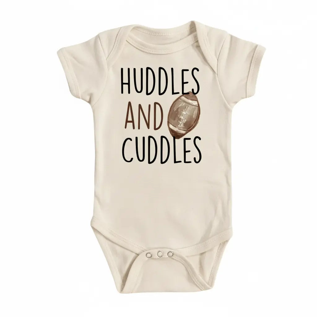 Football Cuddles - Baby Boy Girl Clothes Infant Bodysuit Funny Cute Newborn  Funny Cute Onesie® | North Fork Forager LLC