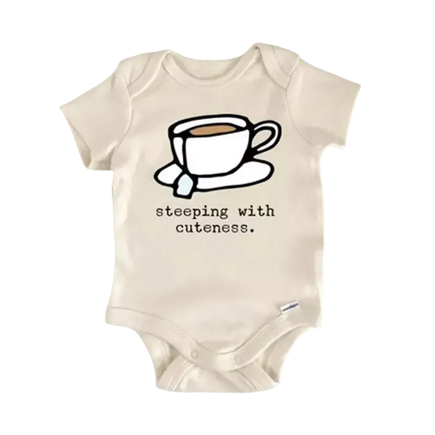 Tea Coffee Matcha Boba  - Baby Boy Girl Clothes Infant Onesie® Funny Cute Newborn GS1  Funny Cute Onesie® | North Fork Forager LLC