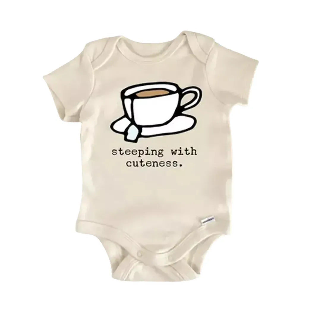 Tea Coffee Matcha Boba  - Baby Boy Girl Clothes Infant Onesie® Funny Cute Newborn GS1  Funny Cute Onesie® | North Fork Forager LLC