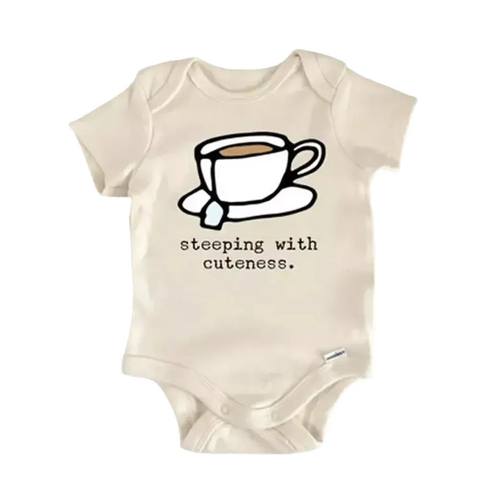 Tea Coffee Matcha Boba  - Baby Boy Girl Clothes Infant Onesie® Funny Cute Newborn GS1  Funny Cute Onesie® | North Fork Forager LLC