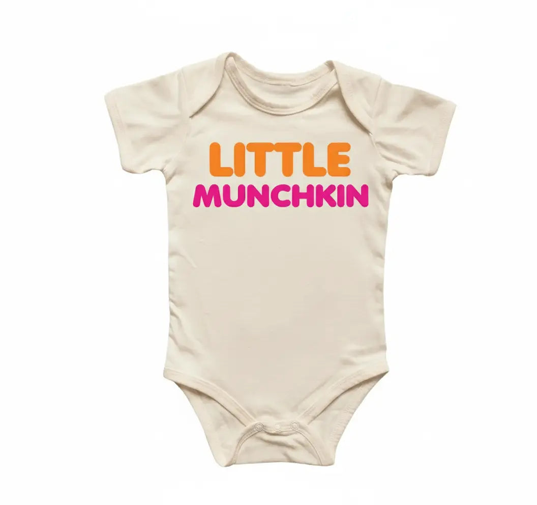 Little Munckin Donut - Baby Boy Girl Clothes Infant Bodysuit Funny Cute Newborn  Funny Cute Onesie® | North Fork Forager LLC