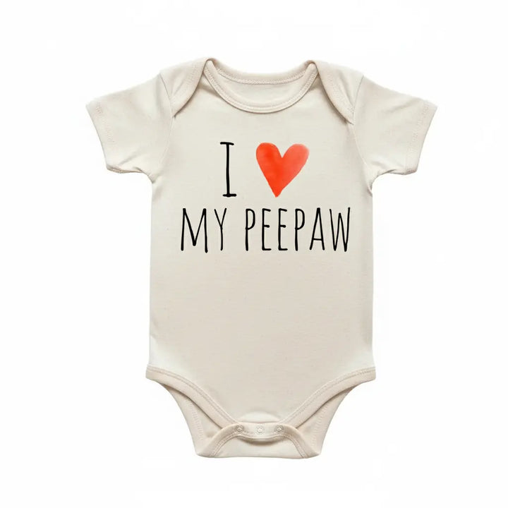 Peepaw Grandpa - Baby Boy Girl Clothes Infant Onesie® Funny Cute Newborn GS1  Funny Cute Onesie® | North Fork Forager LLC