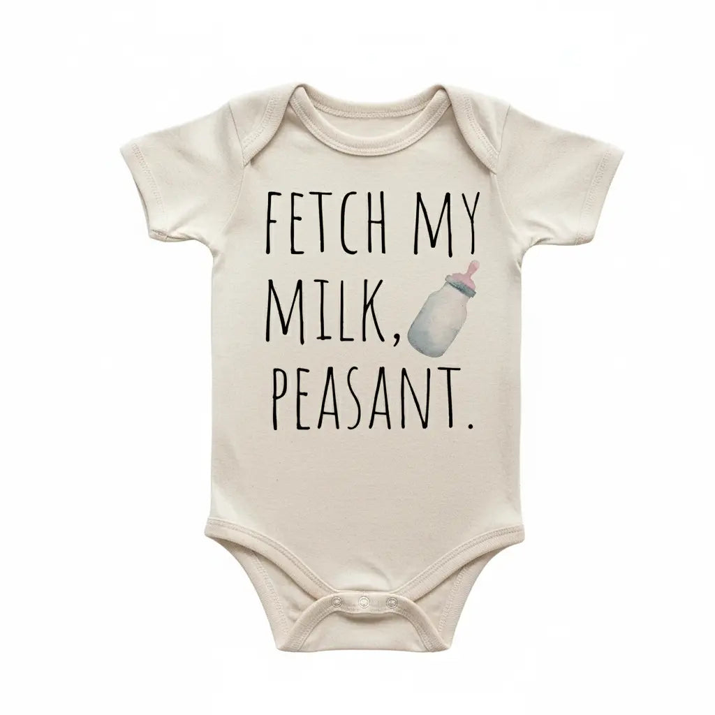 Milk Peasant - Baby Boy Girl Clothes Infant Onesie® Funny Cute Newborn GS1  Funny Cute Onesie® | North Fork Forager LLC