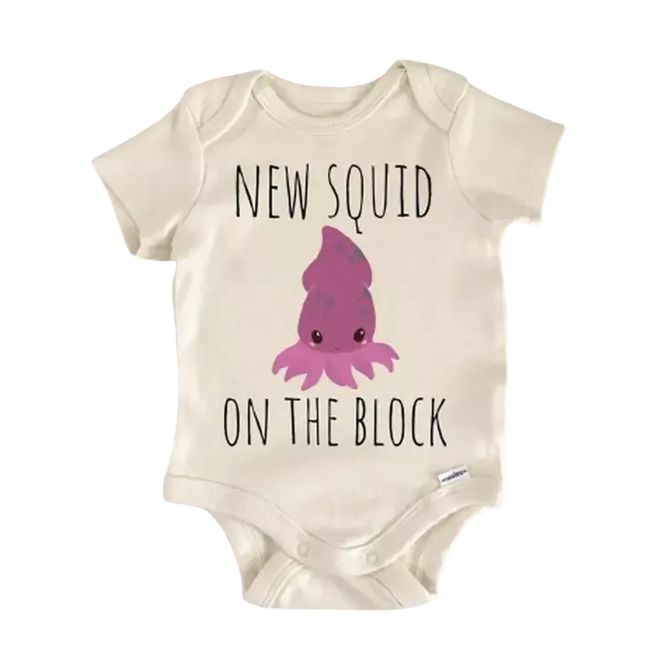 Squid Octopus Ocean - Baby Boy Girl Clothes Infant Bodysuit Funny Cute Newborn  Funny Cute Onesie® | North Fork Forager LLC