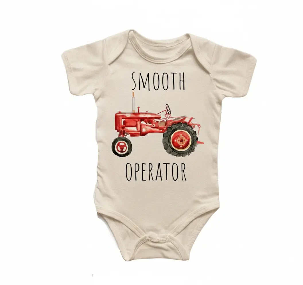 Farm Tractor - Baby Boy Girl Clothes Infant Onesie® Funny Cute Newborn GS1  Funny Cute Onesie® | North Fork Forager LLC
