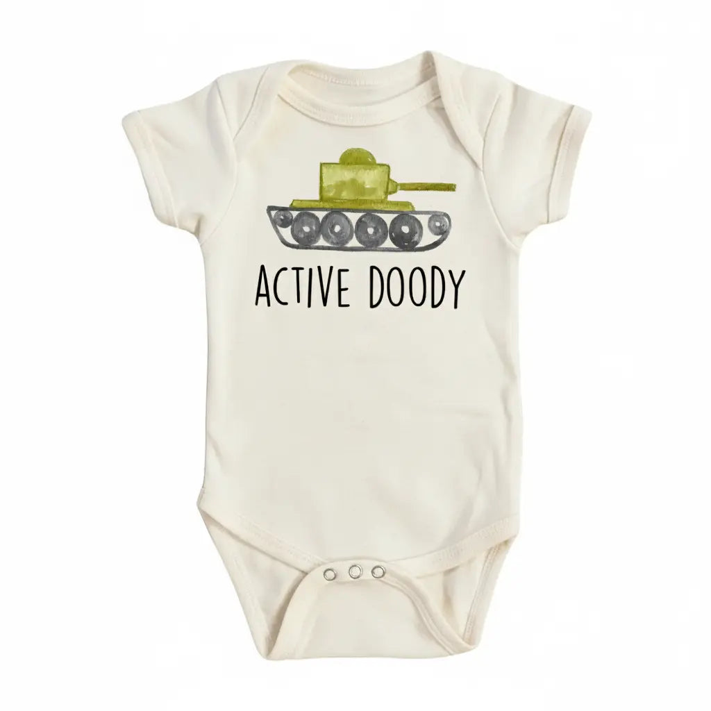 Tank Doody - Baby Boy Girl Clothes Infant Onesie® Funny Cute Newborn GS1  Funny Cute Onesie® | North Fork Forager LLC