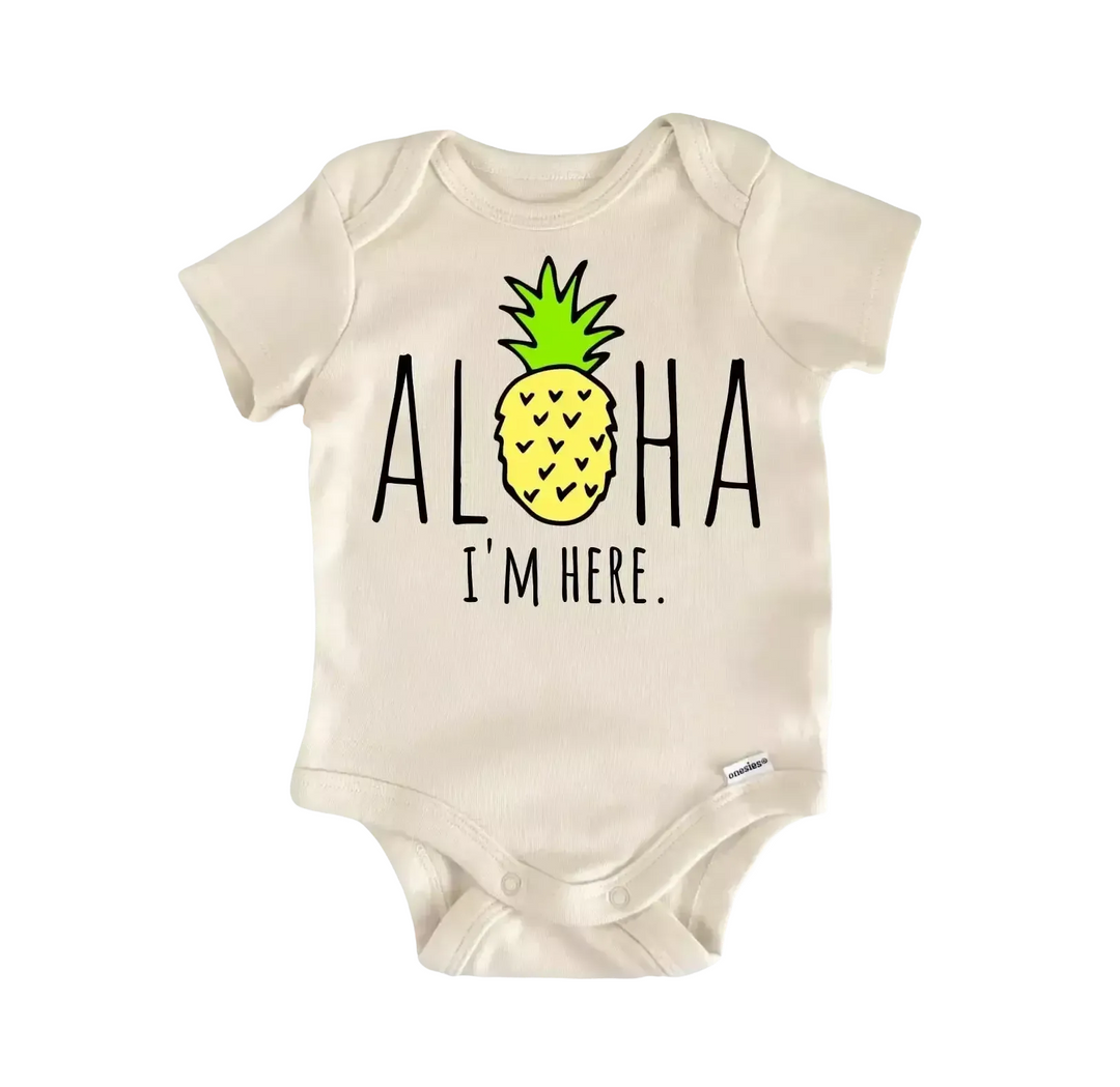 Aloha Pineapple - Baby Boy Girl Clothes Infant Bodysuit Funny Cute Newborn  Funny Cute Onesie® | North Fork Forager LLC