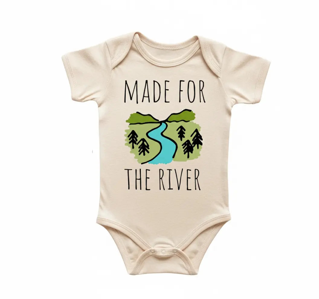 River Kayak - Baby Boy Girl Clothes Infant Onesie® Funny Cute Newborn GS1  Funny Cute Onesie® | North Fork Forager LLC