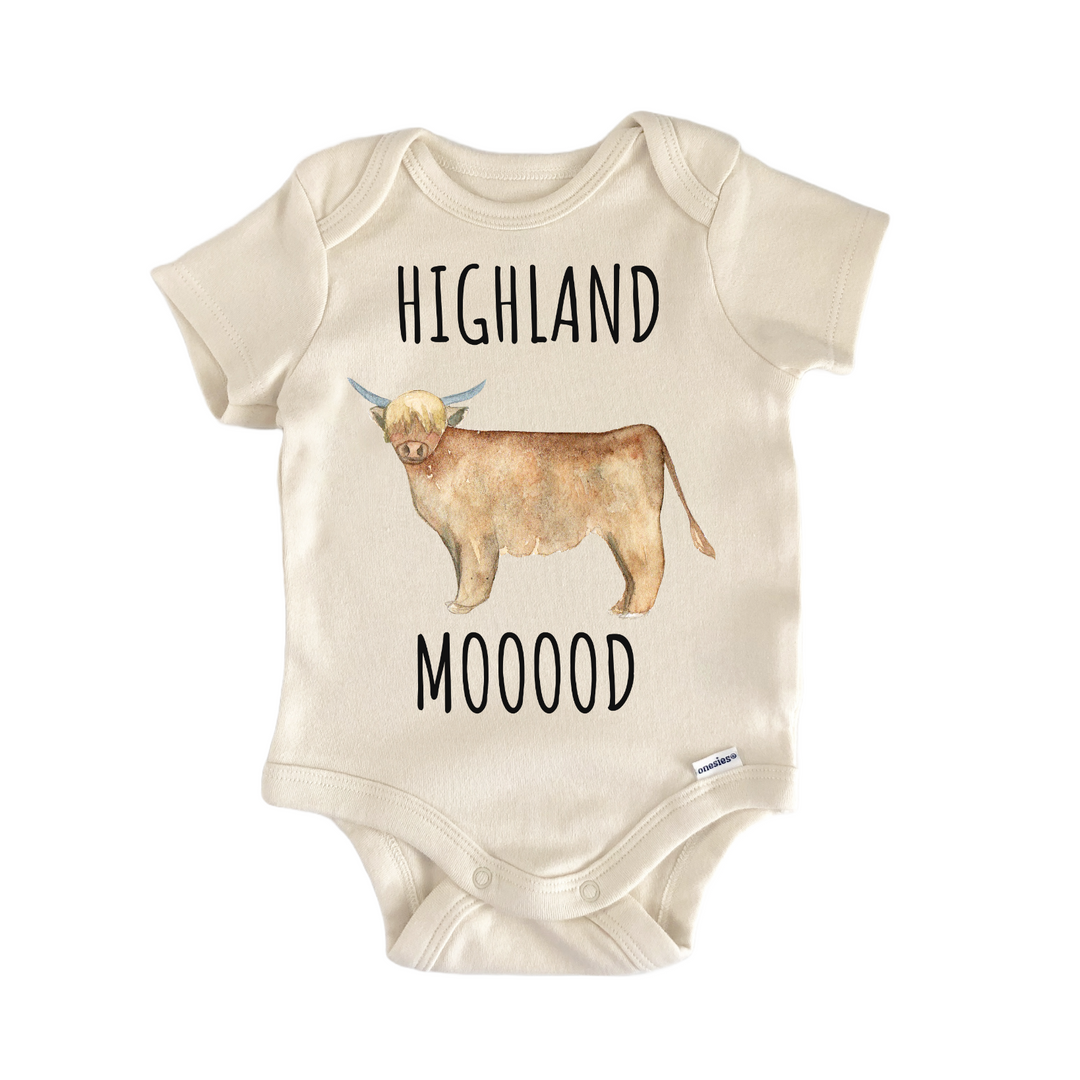 Highland Cow Scotland Baby Gift Baby Onesie®