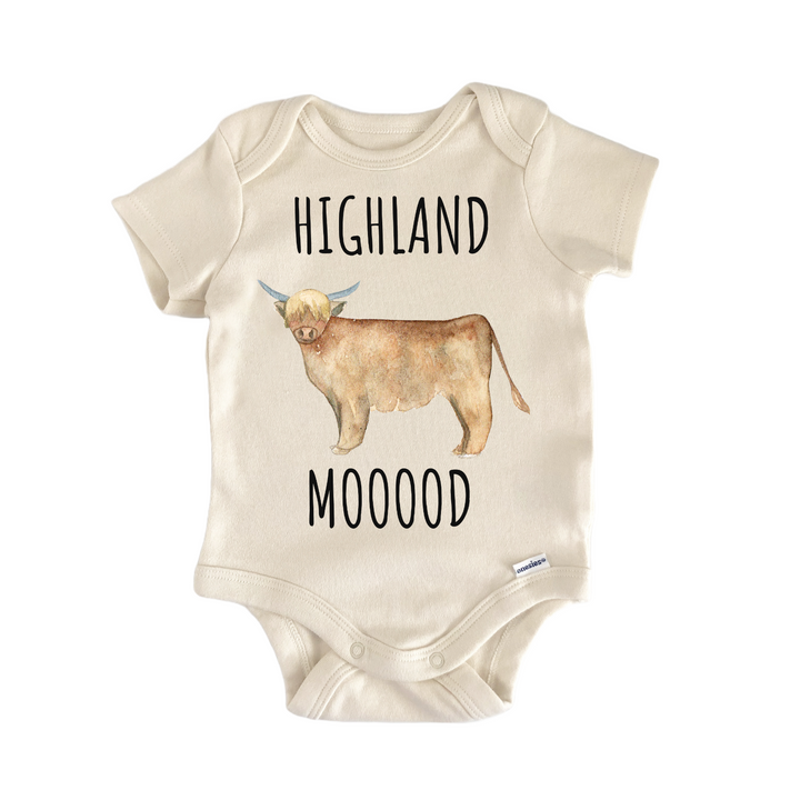 Highland Cow Scotland Baby Gift Baby Onesie®