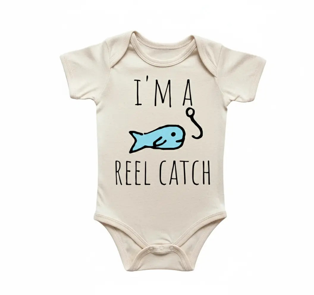 Fishing Fisherman - Baby Boy Girl Clothes Infant Onesie® Funny Cute Newborn  3 GS1  Funny Cute Onesie® | North Fork Forager LLC