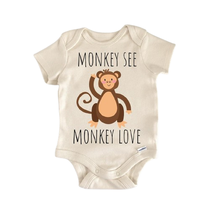Monkey Jungle Animal - Baby Boy Girl Clothes Infant Bodysuit Funny Cute Newborn