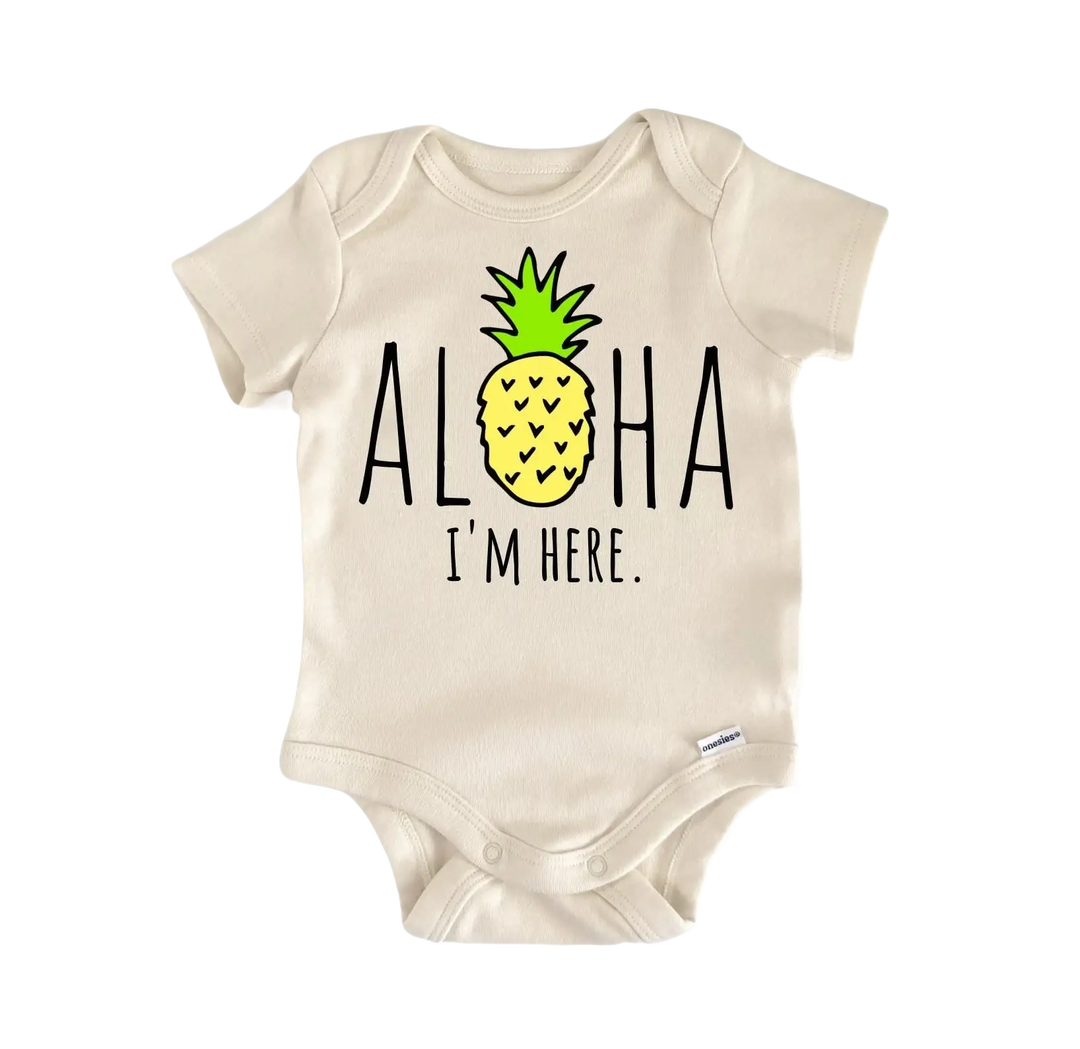 Aloha Pineapple - Baby Boy Girl Clothes Infant Bodysuit Funny Cute Newborn  Funny Cute Onesie® | North Fork Forager LLC