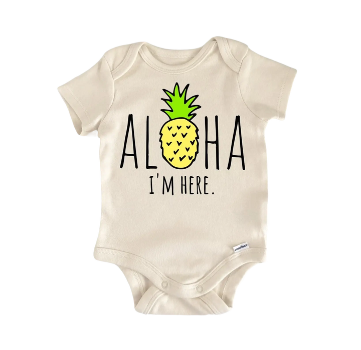Aloha Pineapple - Baby Boy Girl Clothes Infant Bodysuit Funny Cute Newborn  Funny Cute Onesie® | North Fork Forager LLC