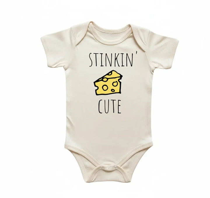 Stinkin Cute Cheese - Baby Boy Girl Clothes Infant Onesie® Funny Cute NewbornGS1  Funny Cute Onesie® | North Fork Forager LLC