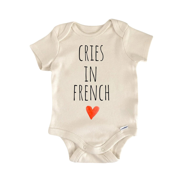 French France - Baby Boy Girl Clothes Infant Bodysuit Funny Cute Newborn  Funny Cute Onesie® | North Fork Forager LLC