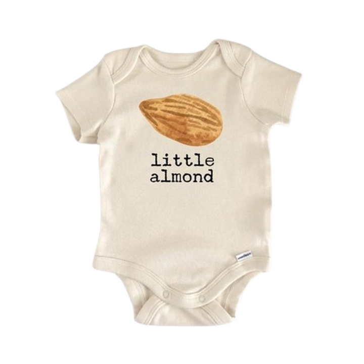 Almond Nut Peanut  - Baby Boy Girl Clothes Infant Bodysuit Funny Cute Newborn  Funny Cute Onesie® | North Fork Forager LLC