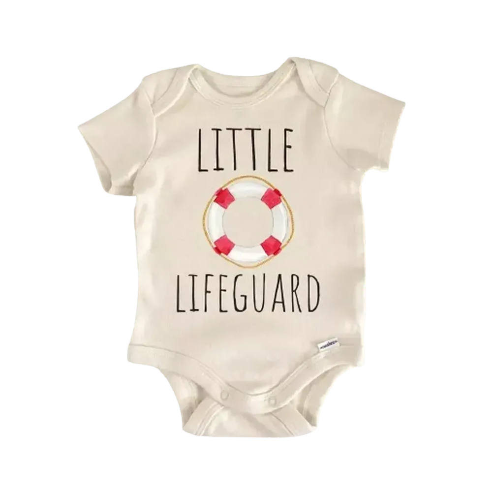 Little Lifeguard Beach - Baby Boy Girl Clothes Infant Bodysuit Funny Cute Newborn  Funny Cute Onesie® | North Fork Forager LLC