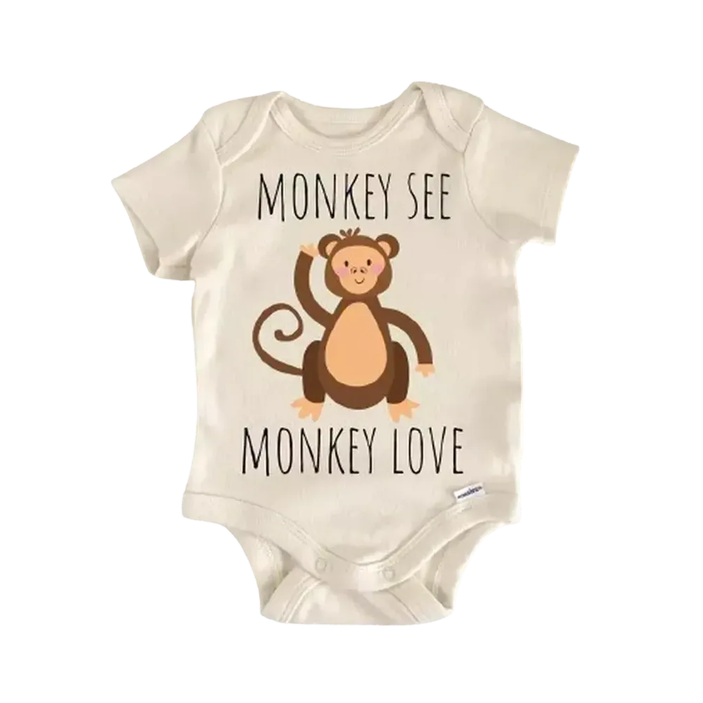Monkey Jungle Animal - Baby Boy Girl Clothes Infant Bodysuit Funny Cute Newborn  Funny Cute Onesie® | North Fork Forager LLC