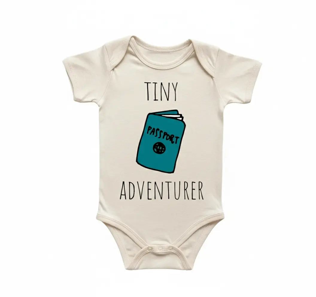 Travel Adventure Passport - Baby Boy Girl Clothes Infant Bodysuit Funny Cute Newborn 2  Funny Cute Onesie® | North Fork Forager LLC