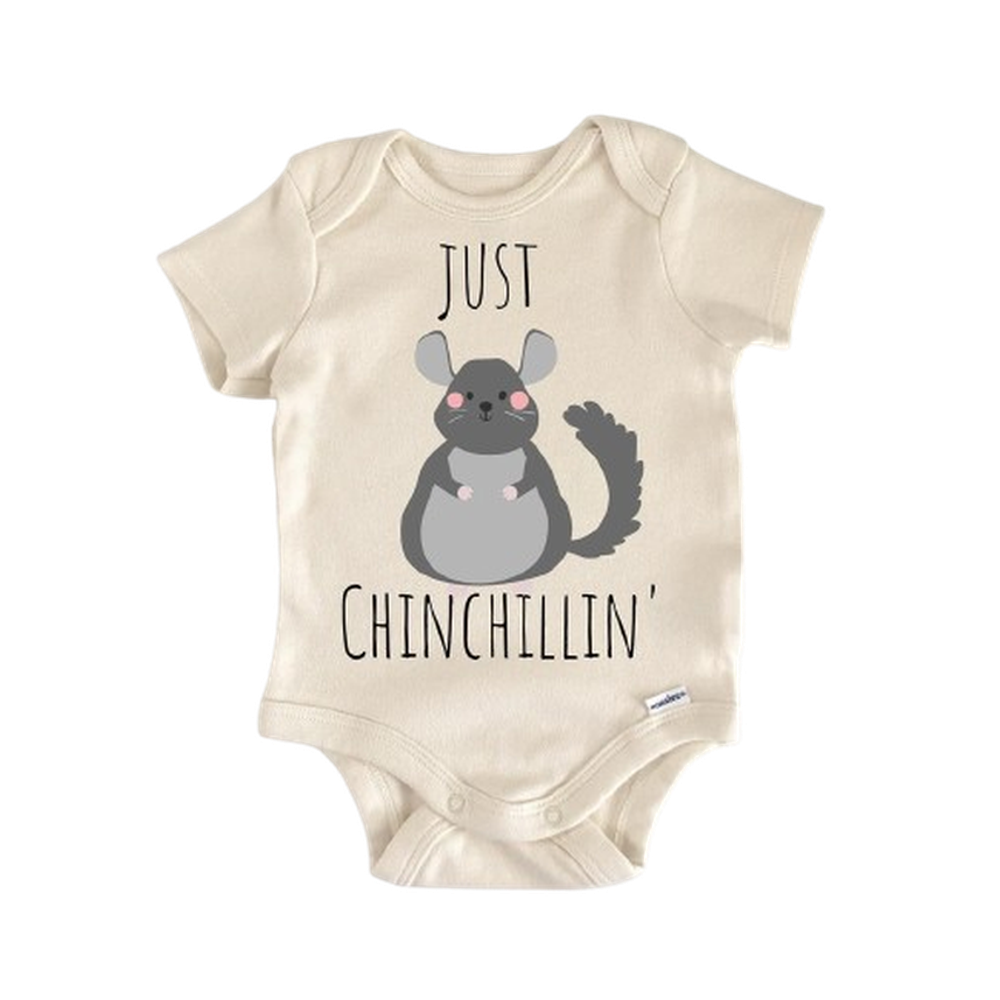Chinchilla Animal Rodent - Baby Boy Girl Clothes Infant Bodysuit Funny Cute Newborn  Funny Cute Onesie® | North Fork Forager LLC