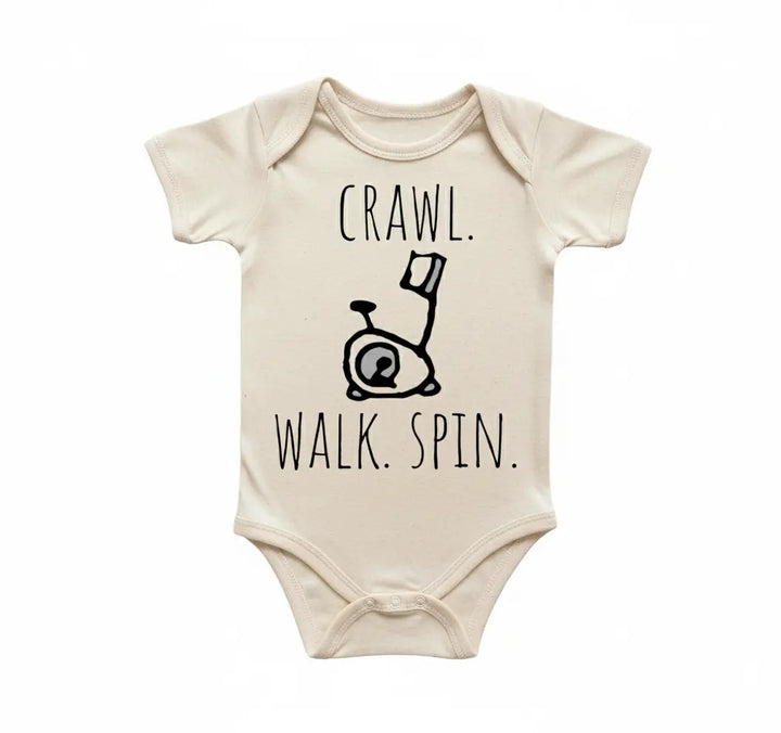 Spin Bike - Baby Boy Girl Clothes Infant Bodysuit Funny Cute Newborn  Funny Cute Onesie® | North Fork Forager LLC