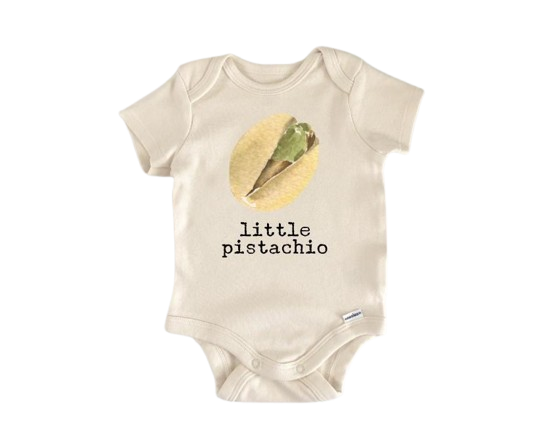 Pistachio Nut  - Baby Boy Girl Clothes Infant Bodysuit Funny Cute Newborn