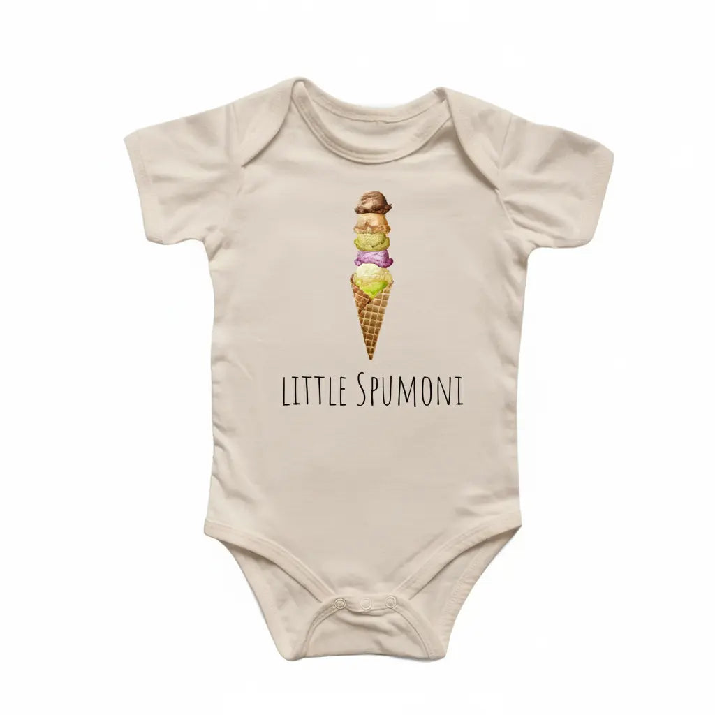 Italian Spumoni Cone - Baby Boy Girl Clothes Infant Bodysuit Funny Cute Newborn  Funny Cute Onesie® | North Fork Forager LLC