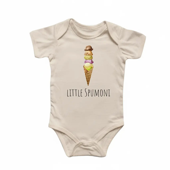 Italian Spumoni Cone - Baby Boy Girl Clothes Infant Bodysuit Funny Cute Newborn  Funny Cute Onesie® | North Fork Forager LLC