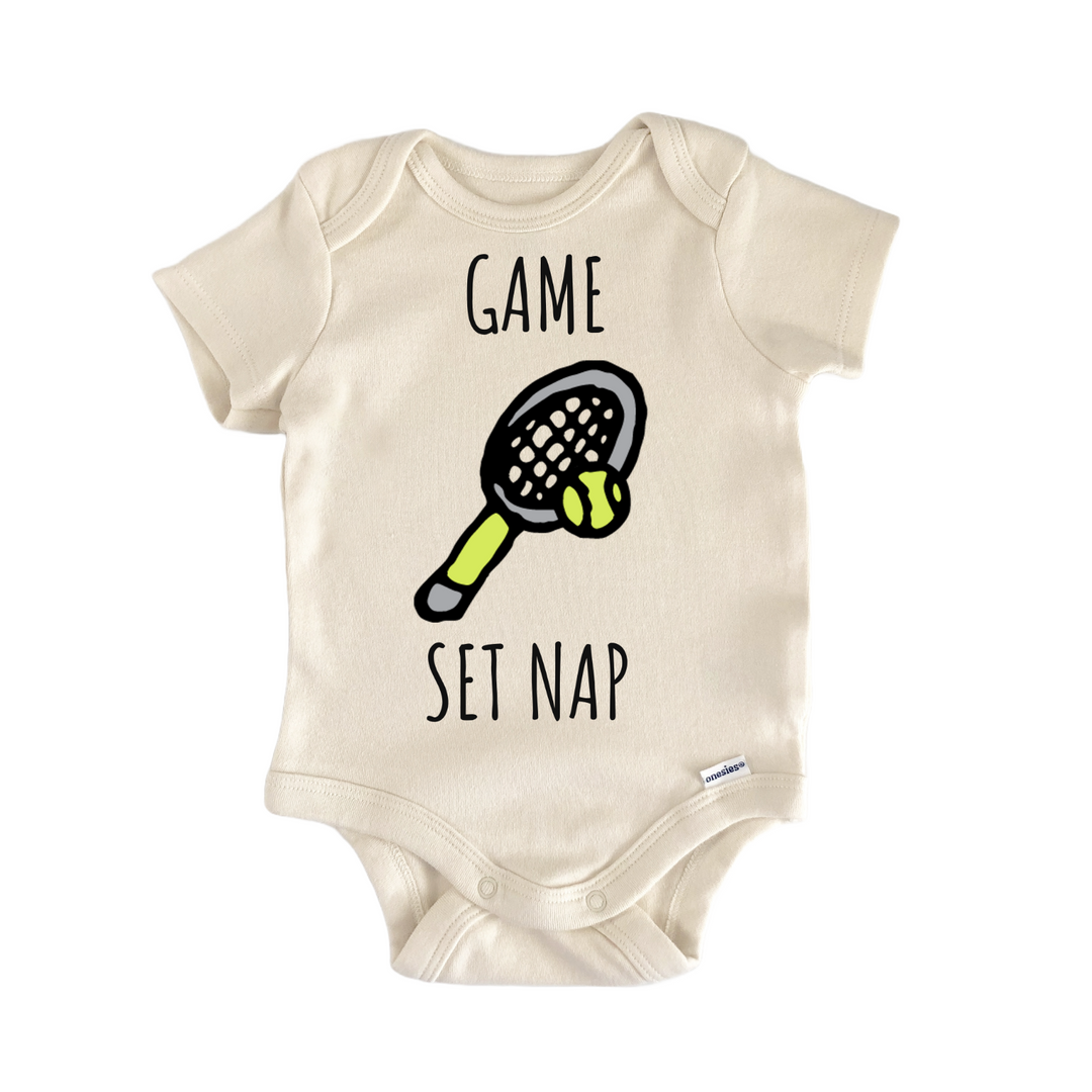 Tennis Ball Sports Player Infant Gift Baby Bodysuit