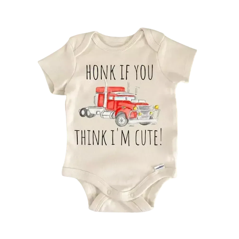 Trucking Trucker Truck - Baby Boy Girl Clothes Infant Bodysuit Funny Cute Newborn  Funny Cute Onesie® | North Fork Forager LLC