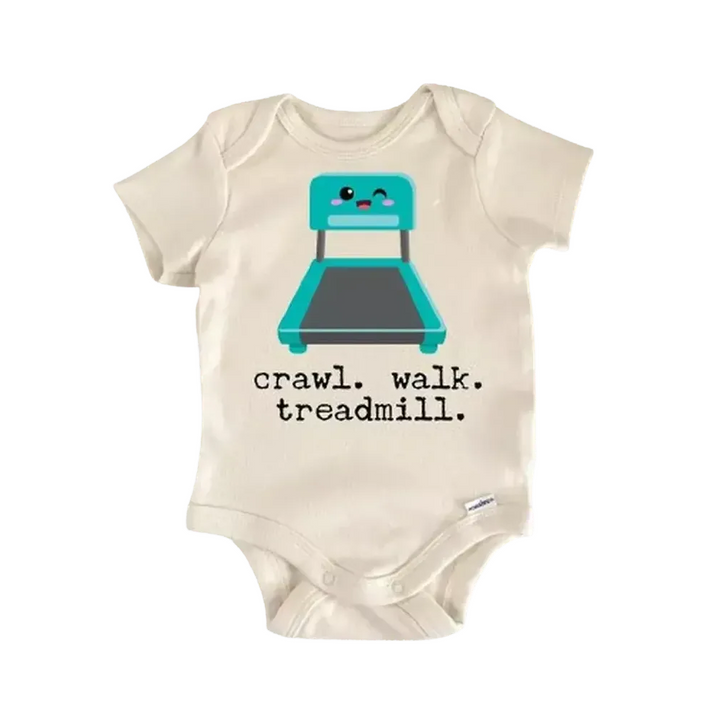 Treadmill Gym Runner Running - Baby Boy Girl Clothes Infant Bodysuit Funny Cute Newborn  Funny Cute Onesie® | North Fork Forager LLC