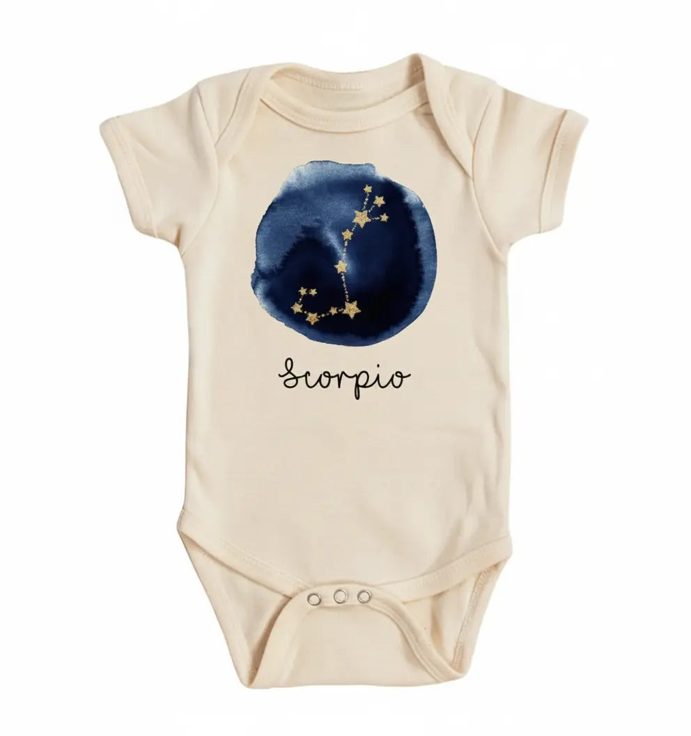 Scorpio Zodiac - Baby Boy Girl Clothes Infant Onesie® Funny Cute Newborn GS1  Funny Cute Onesie® | North Fork Forager LLC
