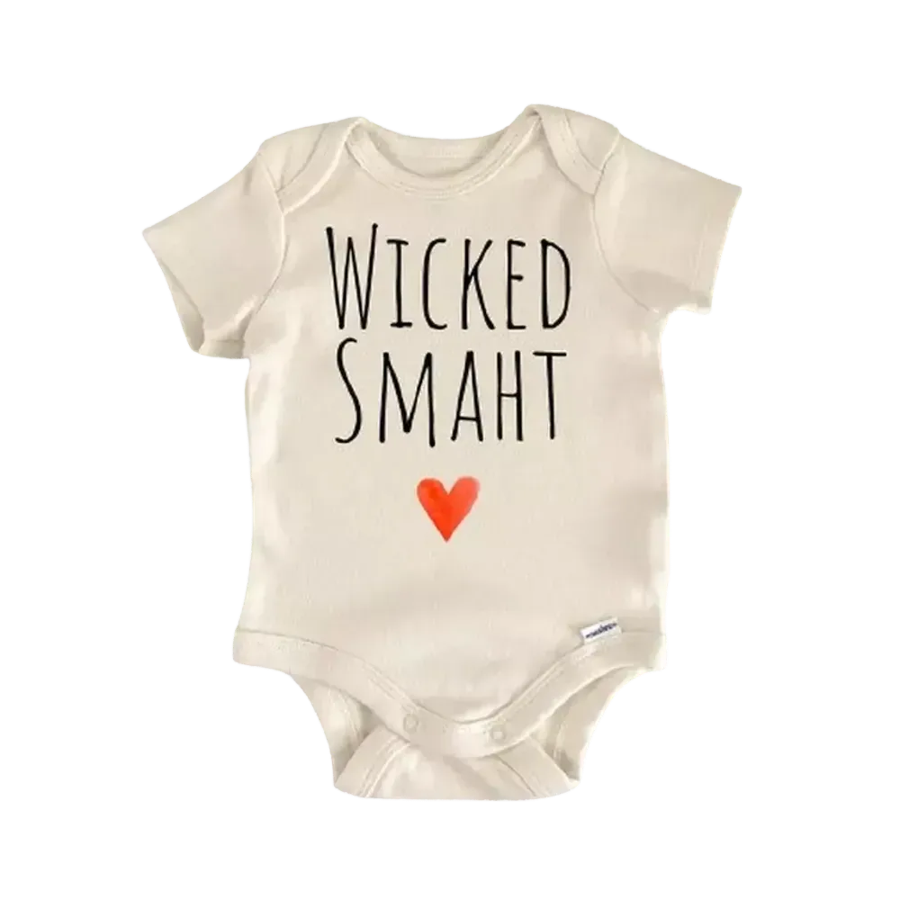 Massachusetts Wicked Boston - Baby Boy Girl Clothes Infant Bodysuit Funny Cute Newborn  Funny Cute Onesie® | North Fork Forager LLC