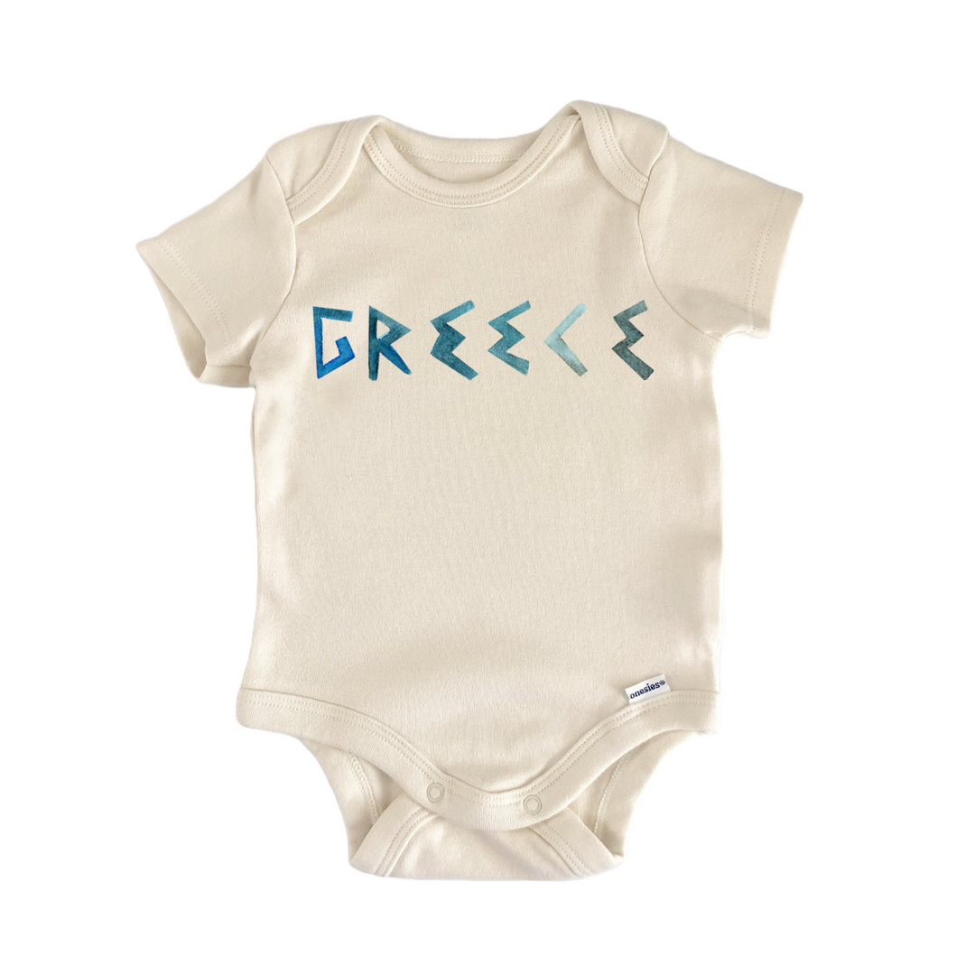 Greece Greek Font Baby Gift Baby Onesie®