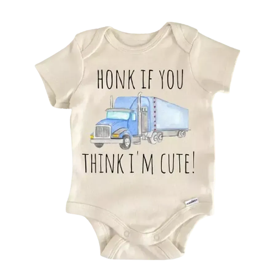 Trucking Trucker Truck - Baby Boy Girl Clothes Infant Bodysuit Funny Cute Newborn  Funny Cute Onesie® | North Fork Forager LLC