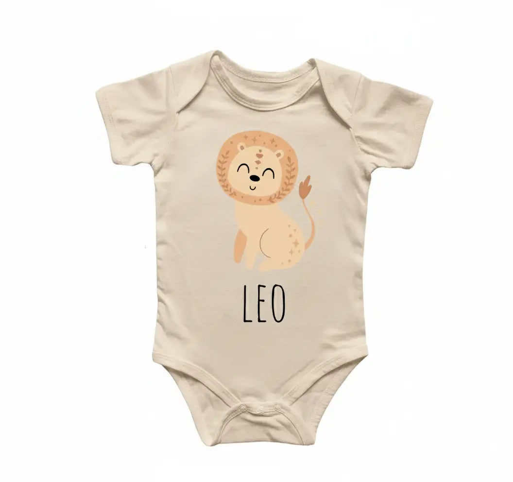 Leo Zodiac - Baby Boy Girl Clothes Infant Bodysuit Funny Cute Newborn 2  Funny Cute Onesie® | North Fork Forager LLC