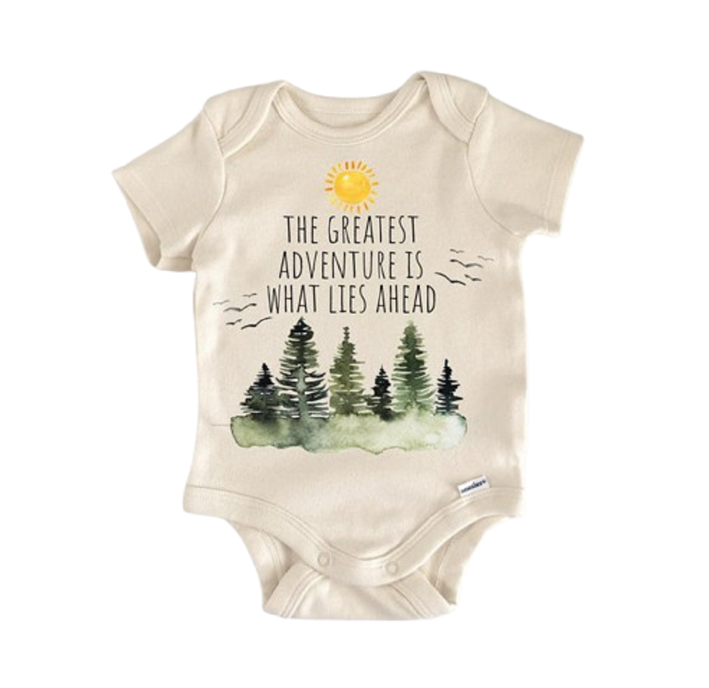 Adventure Hiking Travel Forrest - Baby Boy Girl Clothes Infant Bodysuit Funny Cute  Funny Cute Onesie® | North Fork Forager LLC
