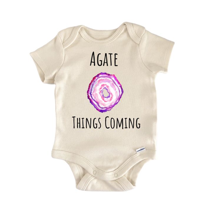 Agate Gem Quartz Geologist Crystal Magic Baby Gift Baby Onesie®
