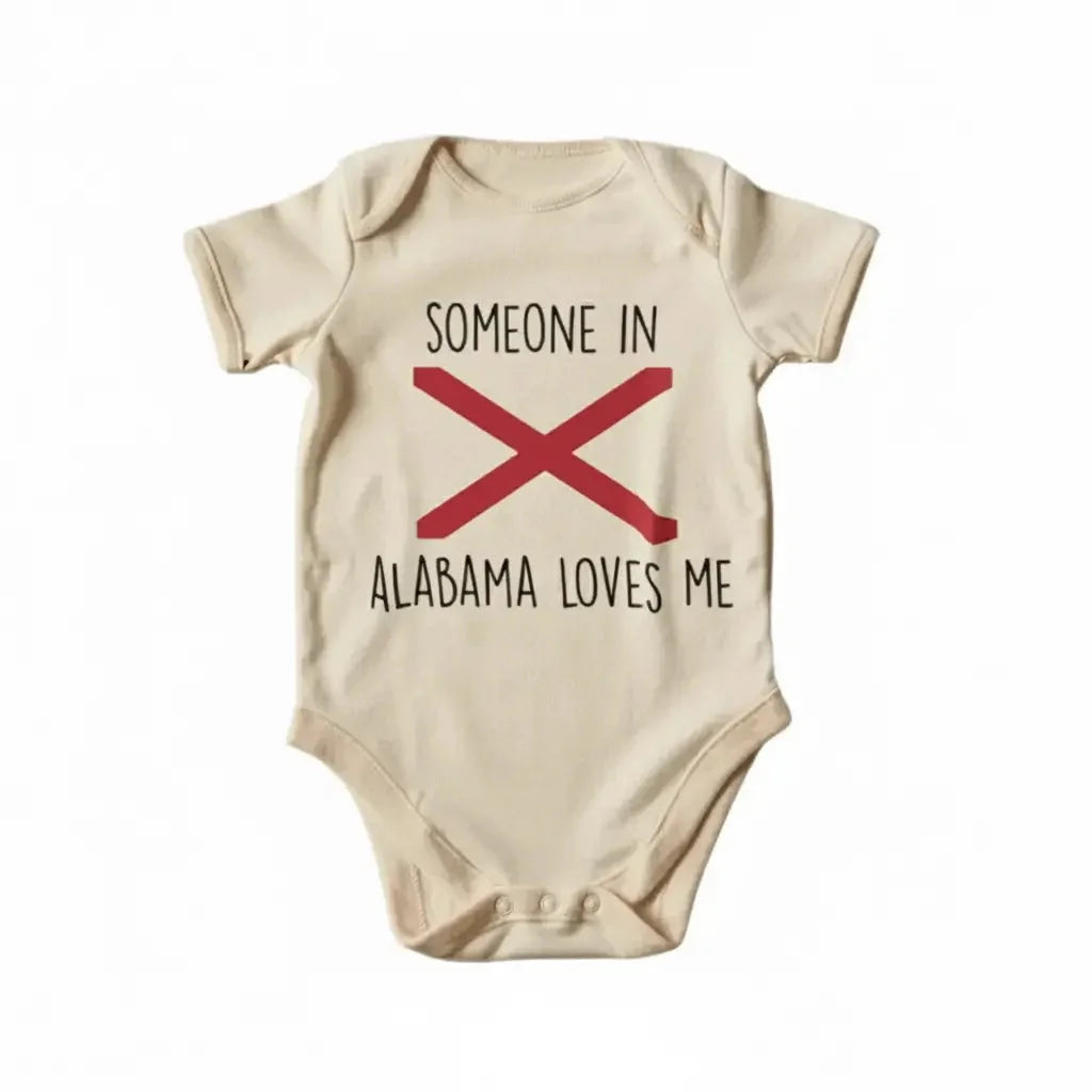Alabama - Baby Boy Girl Clothes Infant Bodysuit Funny Cute Newborn  Funny Cute Onesie® | North Fork Forager LLC