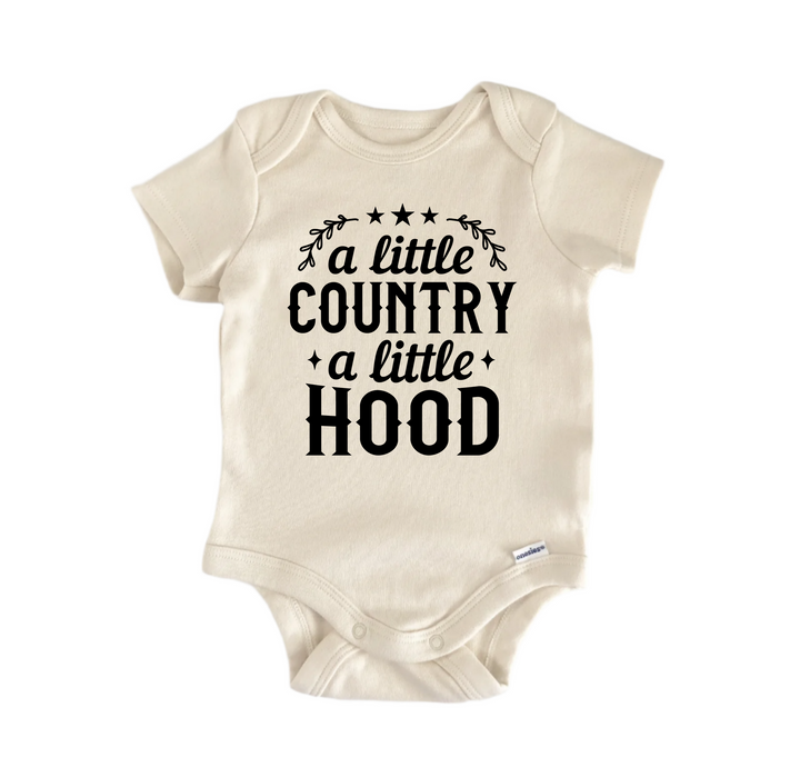 Country Hood -  Baby Boy Girl Clothes Infant Bodysuit Funny Cute Newborn