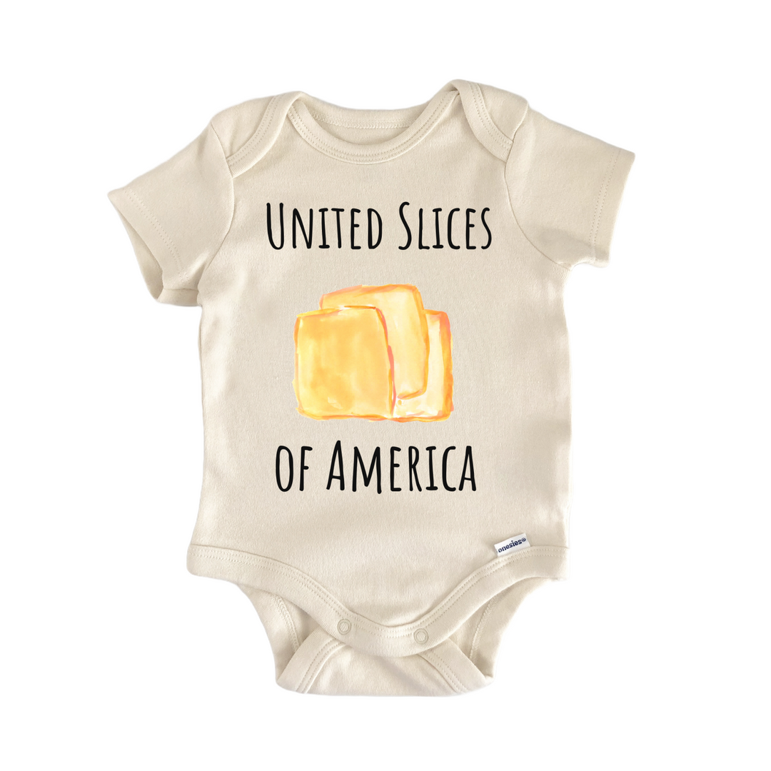 American Cheese Lover Foodie Sandwich Burger Newborn Gift Baby Bodysuit