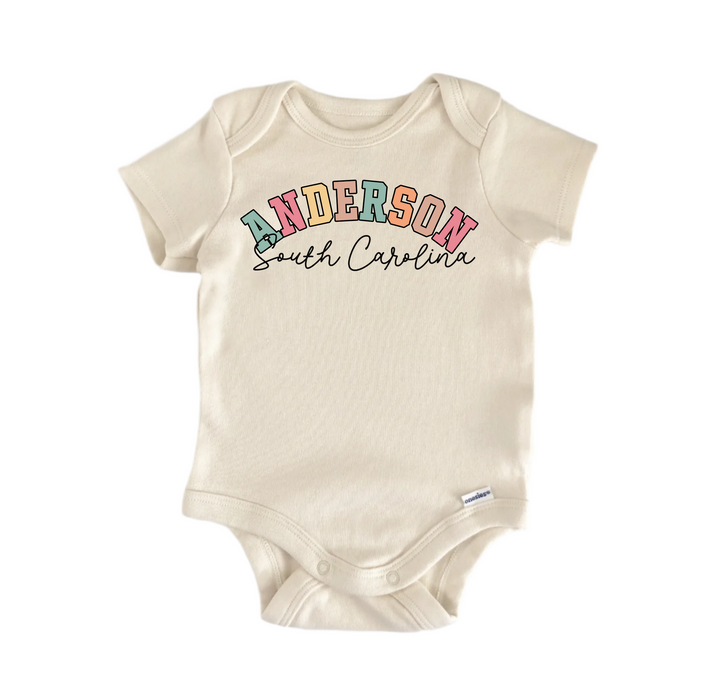 Anderson South Carolina -  Baby Boy Girl Clothes  Bodysuit Funny Cute