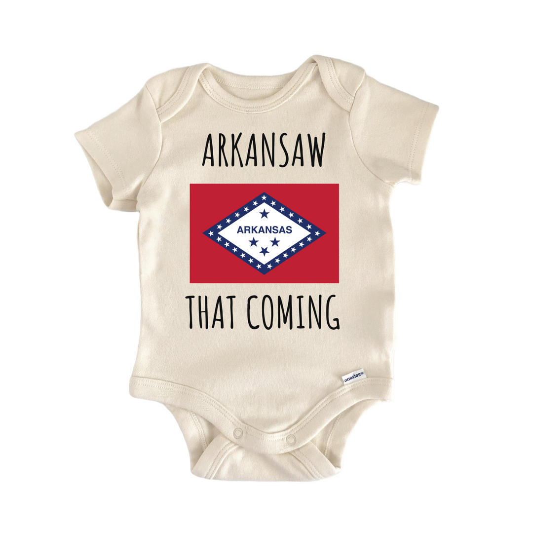 Arkansas State Flag Baby Gift Baby Onesie®