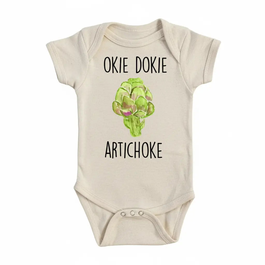 Artichoke Okay - Baby Boy Girl Clothes Infant Bodysuit Funny Cute Newborn 1A  Funny Cute Onesie® | North Fork Forager LLC