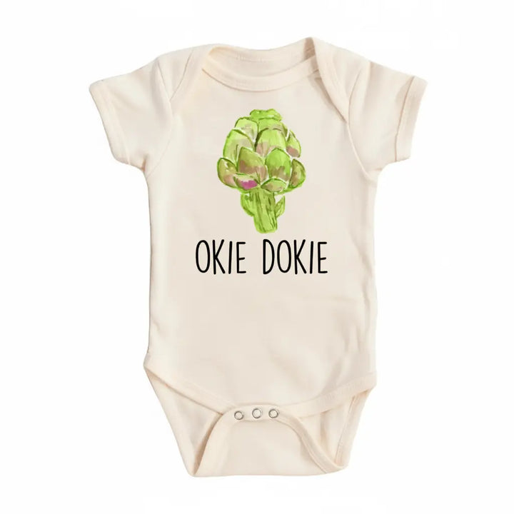 Artichoke Okie - Baby Boy Girl Clothes Infant Onesie® Funny Cute Newborn GS1  Funny Cute Onesie® | North Fork Forager LLC