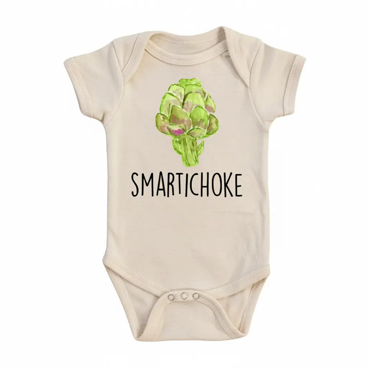 Artichoke Smart - Baby Boy Girl Clothes Infant Bodysuit Funny Cute Newborn  Funny Cute Onesie® | North Fork Forager LLC